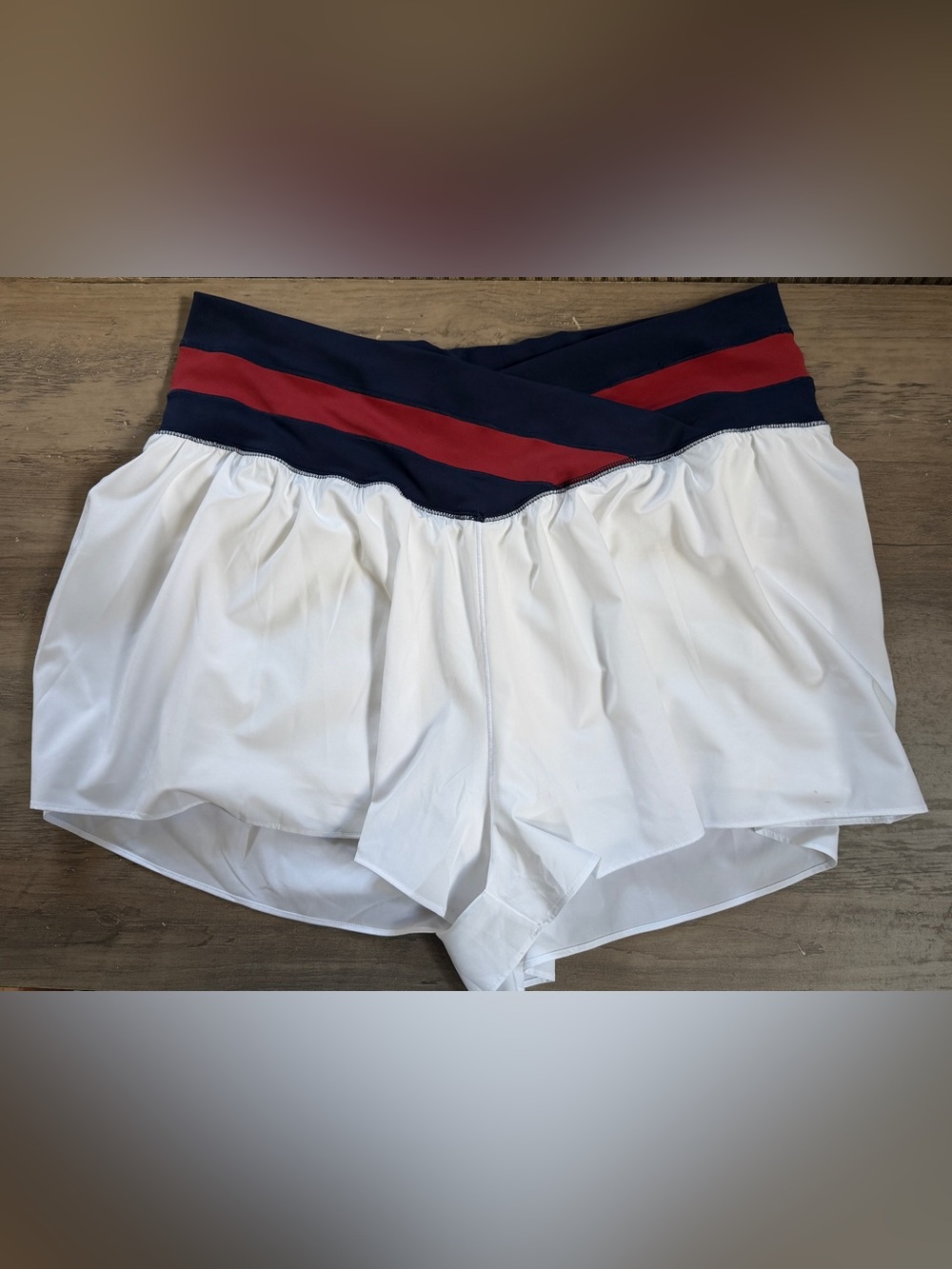 aerie Navy and White Active shorts XL